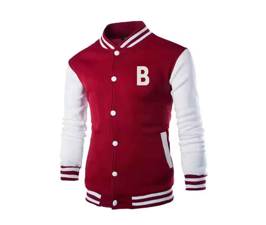 PRINTED BASEBALL JACKET