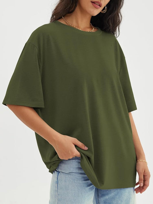 PACK OF 3 PLAIN OVERSIZED TEES