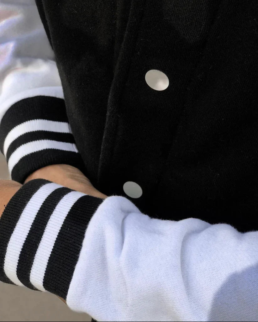PRINTED BASEBALL JACKET