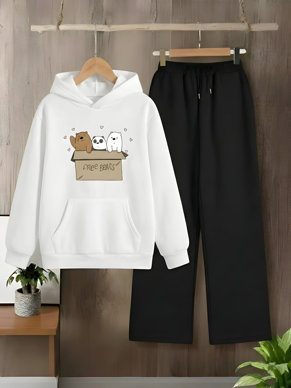 PRINTED HOODIE & TROUSER