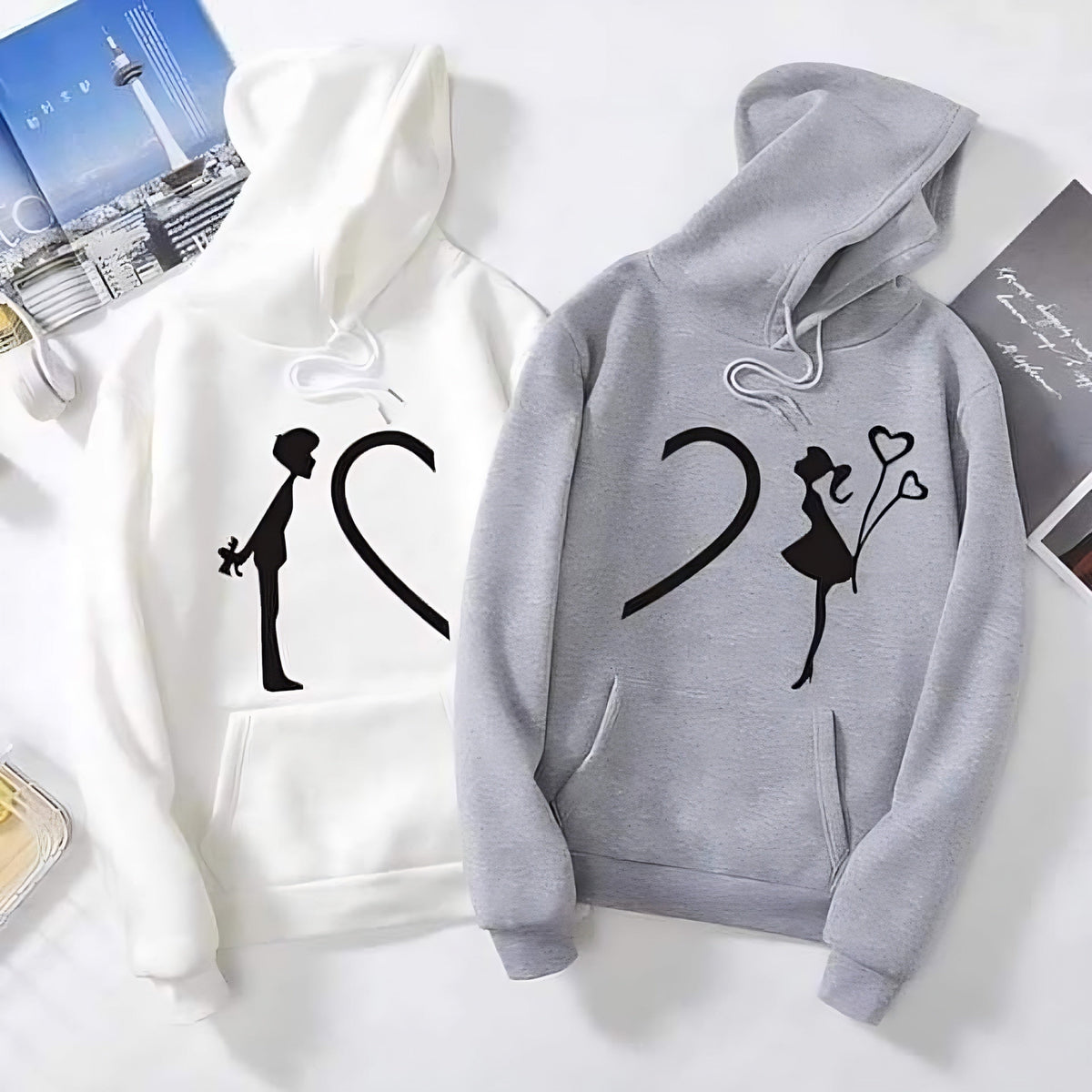 PRINTED COUPLE HOODIE