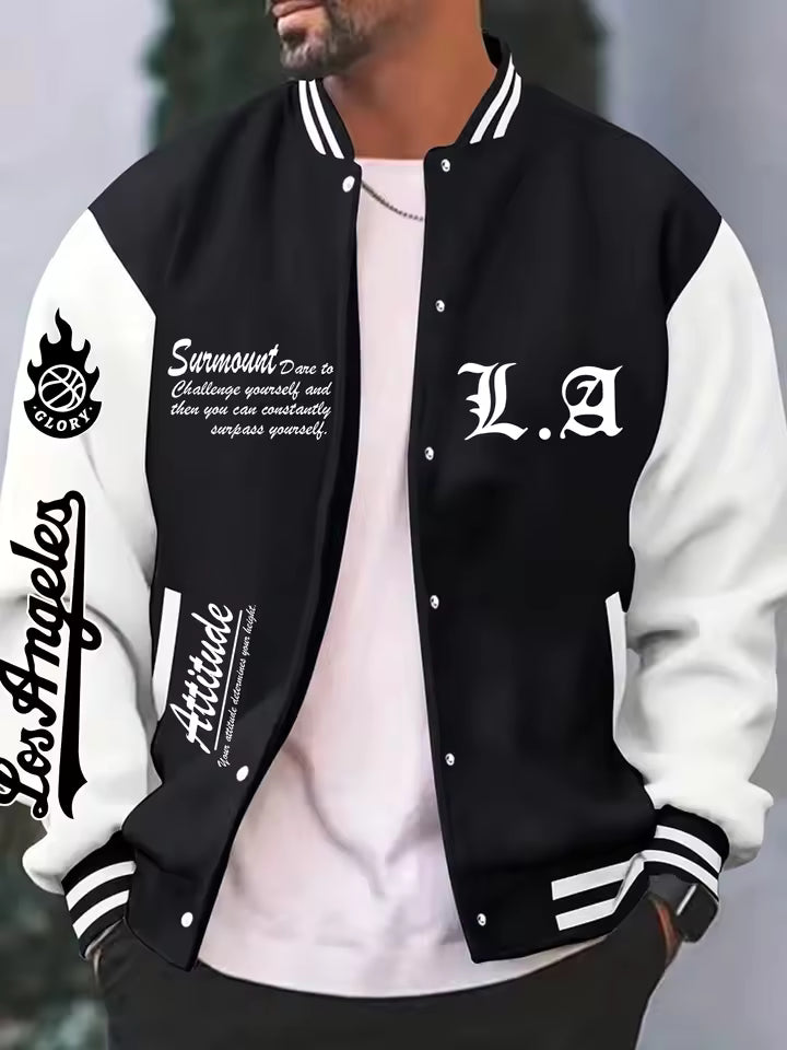 Men's Graphic Baseball Jacket