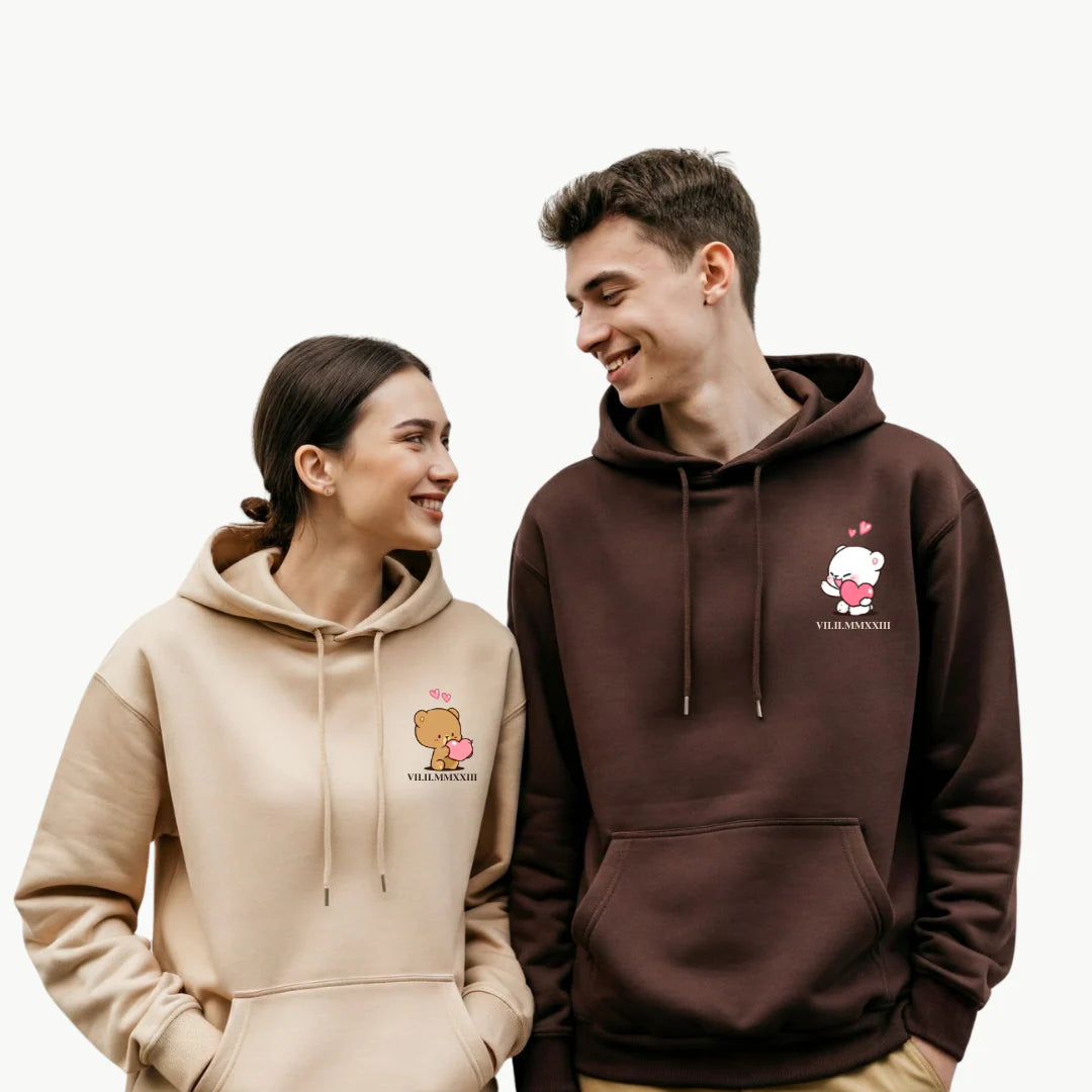 PRINTED COUPLE HOODIE