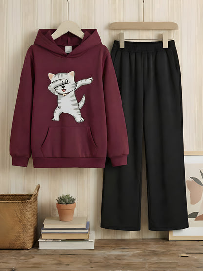 PRINTED HOODIE & TROUSER