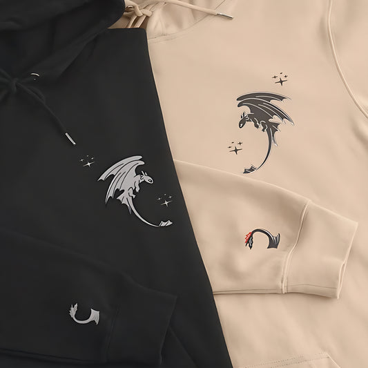 PRINTED COUPLE HOODIE