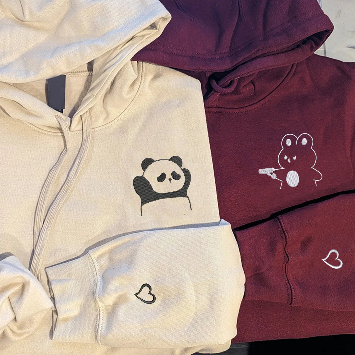 PRINTED COUPLE HOODIE