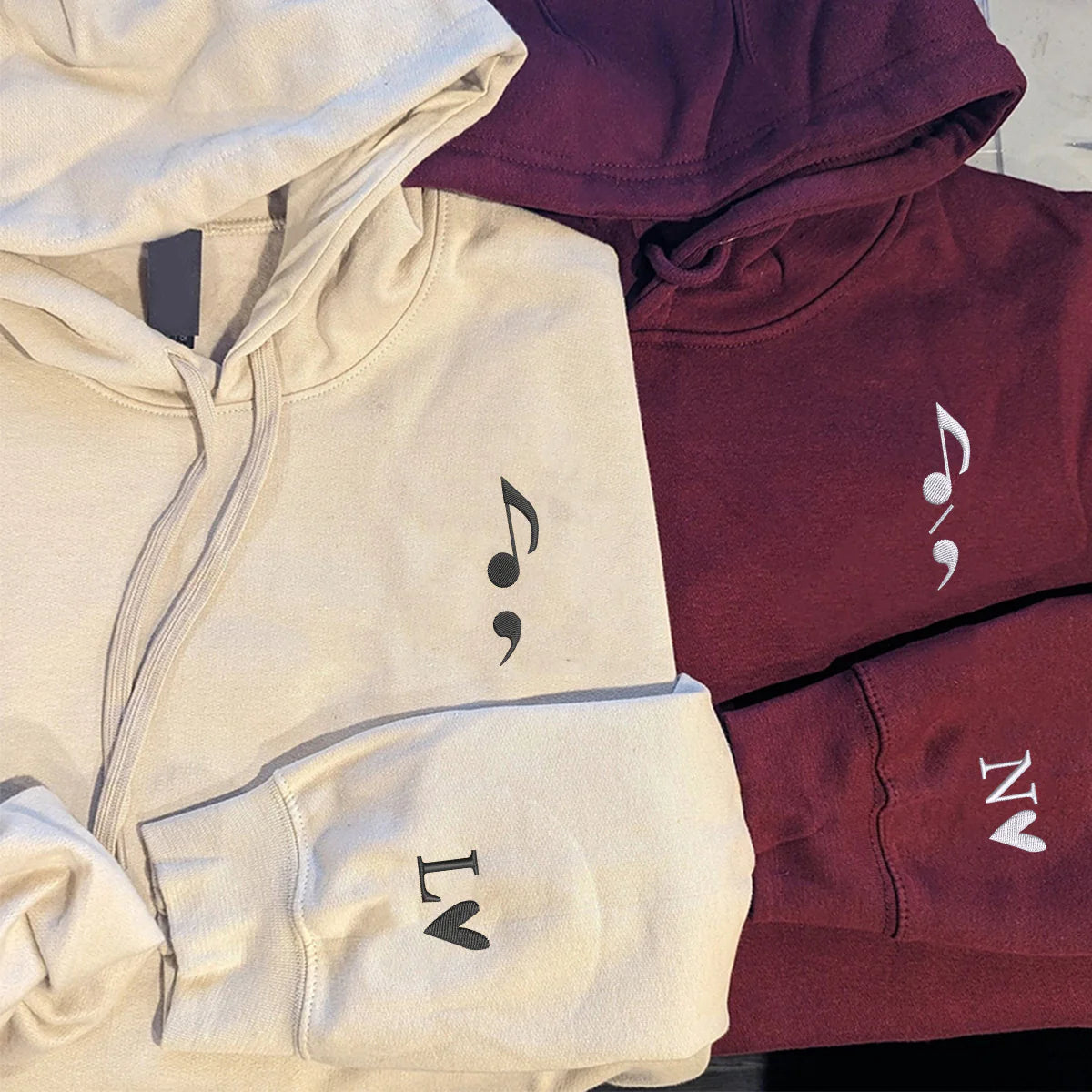 PRINTED COUPLE HOODIE