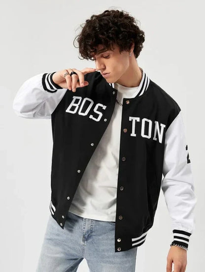 PRINTED  BASEBALL JACKET