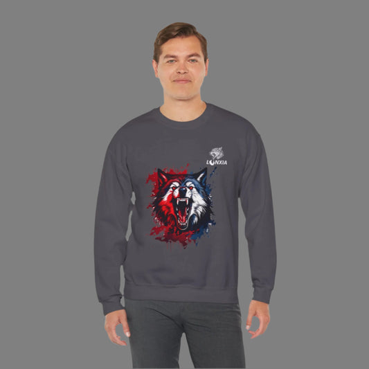 Crewneck, Fleece Pullover Sweatshirt with export quality. print on demand.