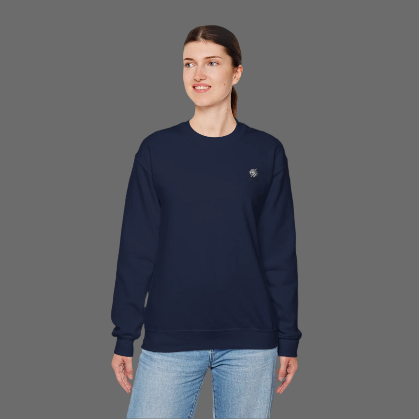 Crewneck Sweatshirt, Fleece Pullover Sweatshirt For Women