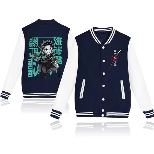 PRINTED BASEBALL JACKET