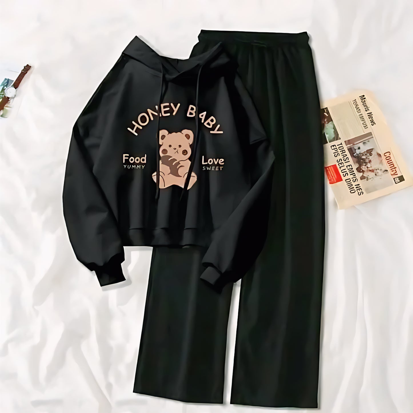 PRINTED HOODIE & TROUSER