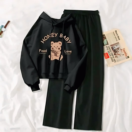 PRINTED HOODIE & TROUSER