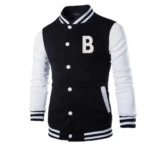 PRINTED BASEBALL JACKET