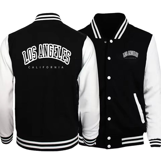 PRINTED BASEBALL JACKET