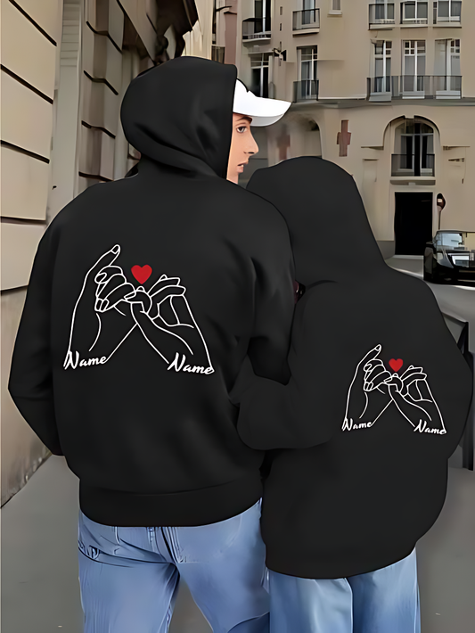 PRINTED COUPLE HOODIE