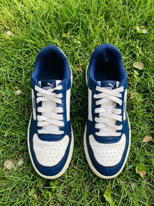 Puma Caven - White Navy Blue - 399398-07 - EUR 40 / UK 6.5 / US 7.5 - Pre-Loved