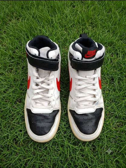 Court Borough Mid 2 - White Black University Red - High Top - Original