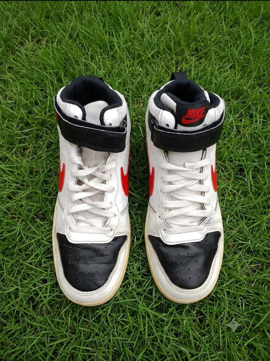 Court Borough Mid 2 - White Black University Red - High Top - Original