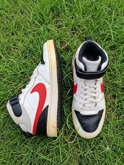 Court Borough Mid 2 - White Black University Red - High Top - Original