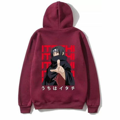 ITACHI ANIME PRINTED HOODIE