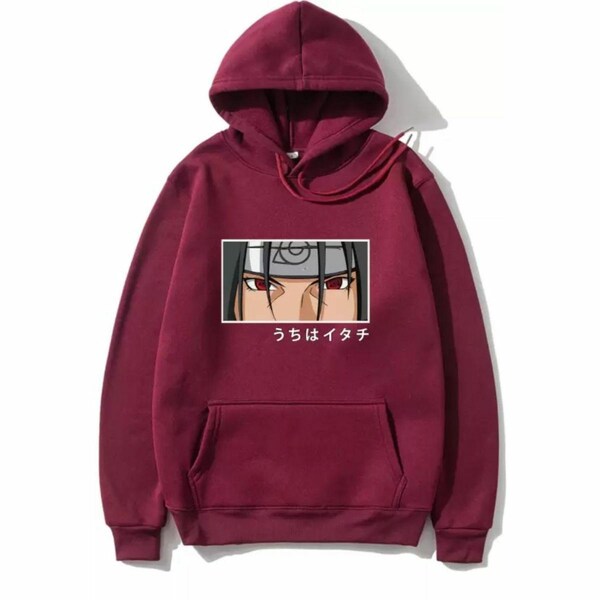 ITACHI ANIME PRINTED HOODIE