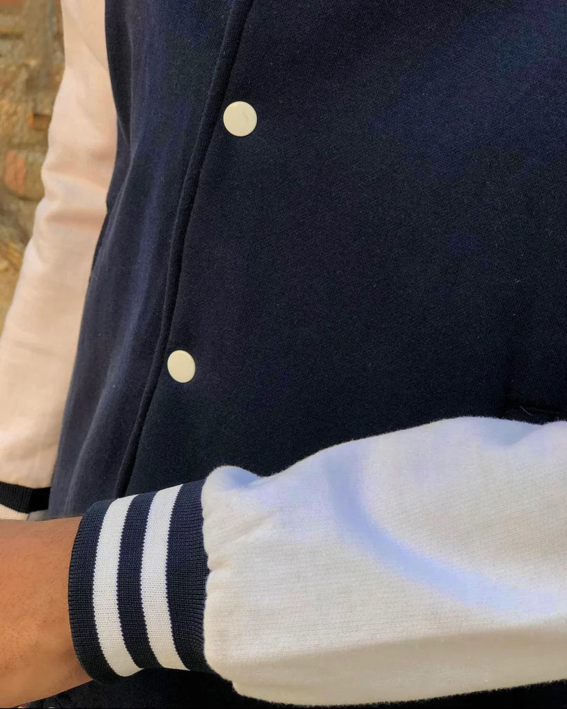PRINTED BASEBALL JACKET