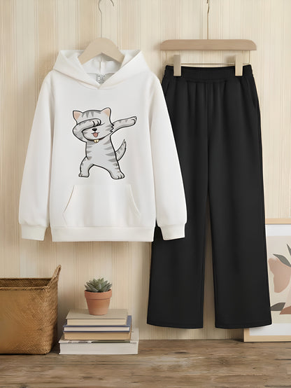 PRINTED HOODIE & TROUSER