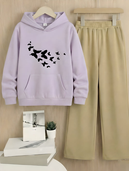 PRINTED HOODIE & TROUSER