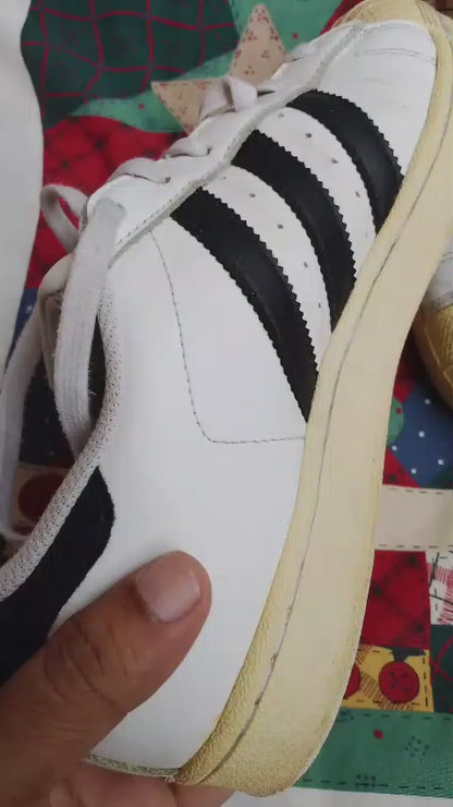 Adidas Superstar - White Black - Shell Toe - C77124 - EUR 39 1/3 / US 6.5 / UK 6 - Pre-Loved