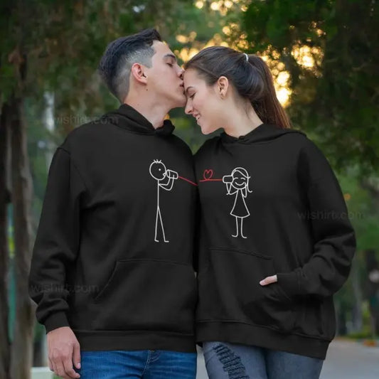 PRINTED COUPLE HOODIE